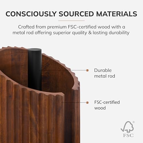 Anji Mountain Wooden Paper Towel Holder - Image 3