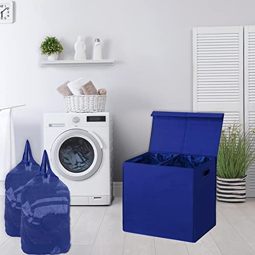 Simple Houseware Double Laundry Hamper - Image 2