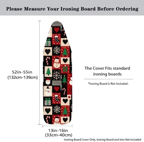 Flashideas Green Christmas Plaid Ironing Board Cover and Pad 15x54 Inch - Image 5
