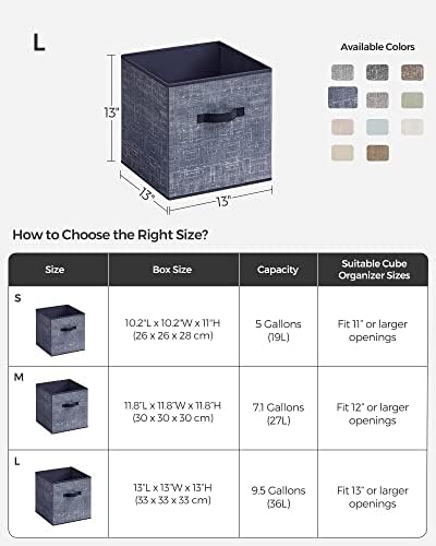 SONGMICS Storage Cubes, 13-Inch Foldable Closet Organizers - Image 4