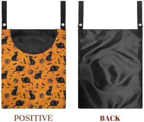 Black Cat Clothespin Bag Orange Clothespin Storage - Image 7