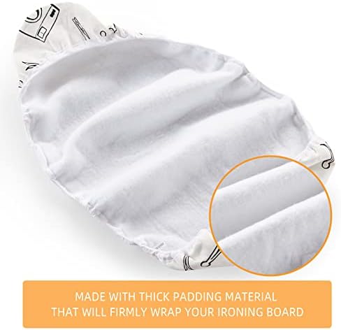 Seiritex Ironing Board Cover and Pad Standard Size 15 x 54 inch, Heat Reflective - Image 6