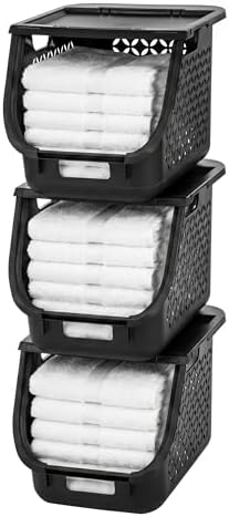 IRIS USA Laundry Basket Hamper, 40L by IRISUSA