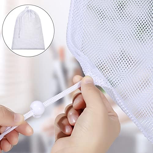 TecUnite 10 Pack Mesh Drawstring Bags - Image 5