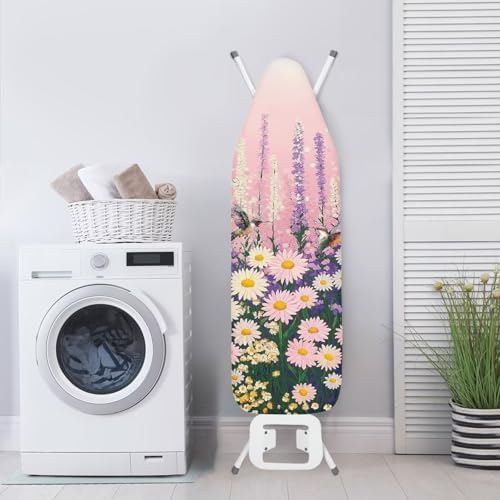 Purple Butterfly Thick Padding Ironing Board Covers Durable Stain Resistant - Image 3