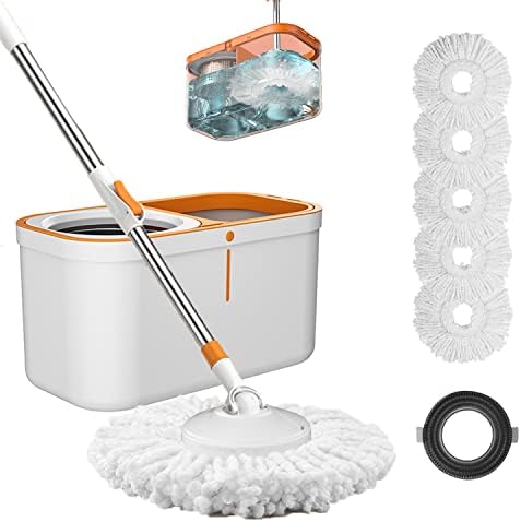 61" Spin Mop and Bucket Set, Wringer System by YOUSHANGJIA