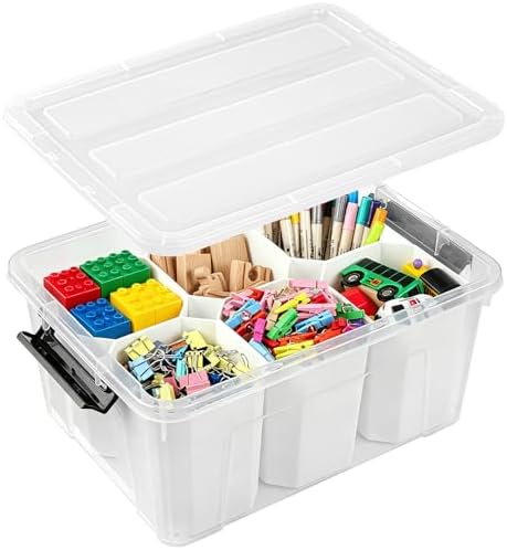 EOENVIVS Clear Storage Bins by EasyCozyHomey