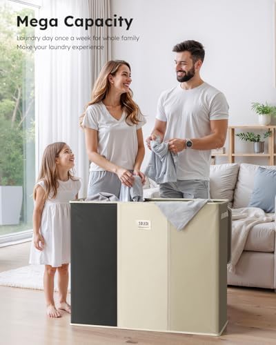 SOLEDI 180L 3-Section Laundry Hamper - Image 2