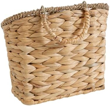Set of 2 Woven Hanging Basket, Water Hyacinth Handmade Wicke Hanging Wall - Image 7
