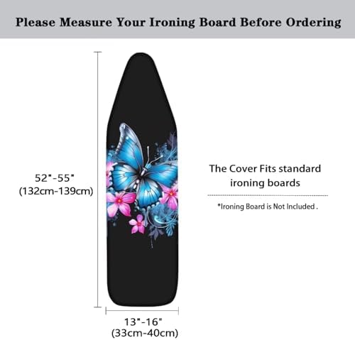 Flower Butterfly Ironing Board Cover and Pad 15 x 54 Thick Iron Board - Image 6