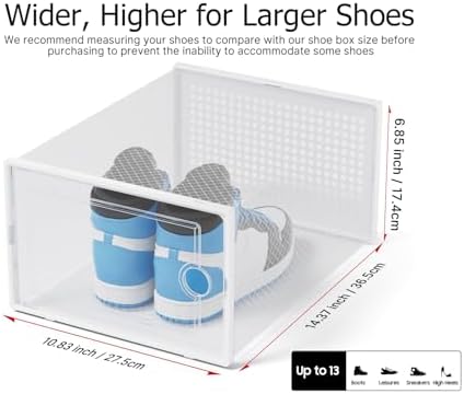 Kuject XX-Large Shoe Storage Boxes 12 Pack - Image 2