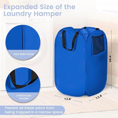 HOUSE AGAIN Upgraded Polyester Pop Up Laundry Hamper, Collapsible Laundry - Image 7
