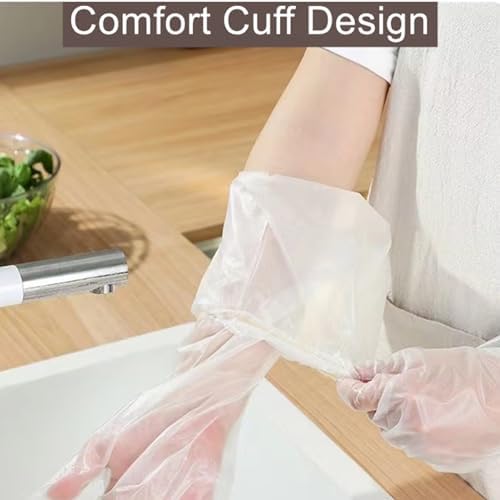 Hipifans Long Sleeve Cleaning Gloves, Dishwashing, Gardening - Image 6