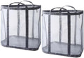 Wall-Mounted Foldable Laundry Basket, 41L Mesh Hamper, 2 Pack by YAGIZAAI