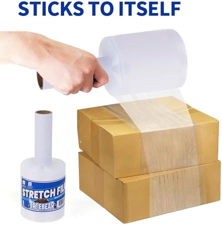 TAPEBEAR Stretch Wrap Film 4" x 1000Ft Shrink Wrap Roll - Image 7