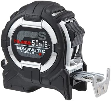 TAJIMA Tape Measure - 16ft/5m x 1in GS-Lock Measuring Tape - GS-SC16/5MBW by TAJIMATraditionofExcellence