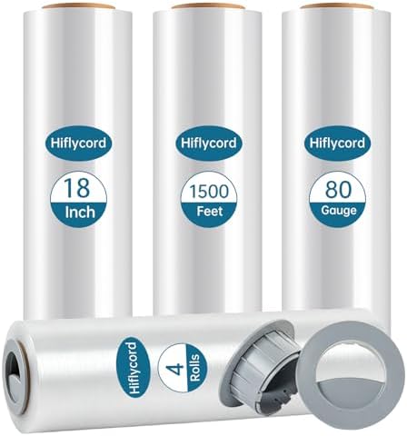 18" x 1500 FT Stretch Wrap Roll by Hiflycord