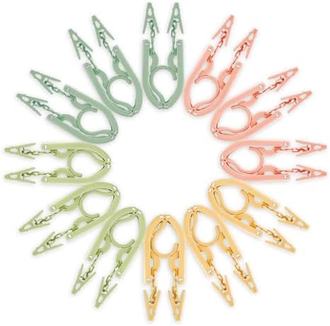 12-Piece Foldable Travel Hangers by Pansyling