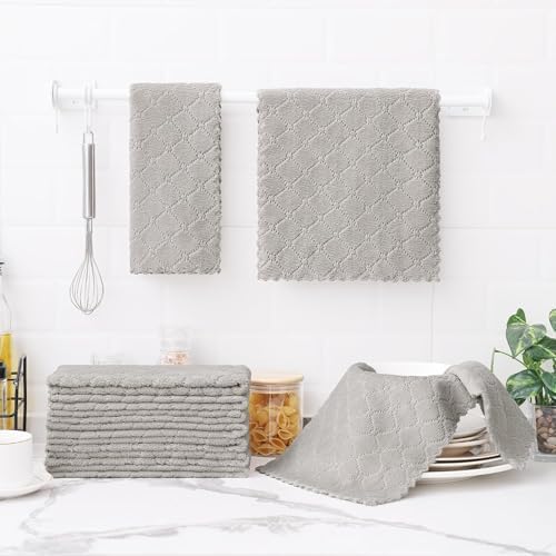 Homaxy 24 Pack Super Soft Absorbent Dish Towels - Image 6
