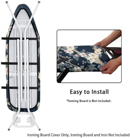 Ironing Board Cover with Plum Blossom Bird Iron Board Covers with Elastic Edge - Image 4
