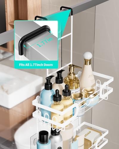 HapiRm Shower Caddy Over Door- Hanging Shower Organizer - Image 3