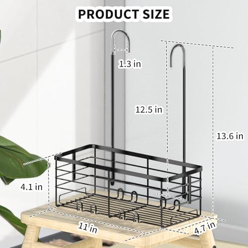 SHANSHUI Shower Hanging Caddy, Bathroom Shower Organizer Basket, Shampoo - Image 6