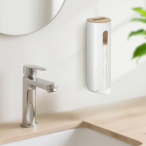 Cotton Pad Holder, Wall Mounted Cotton Rounds Dispenser - Image 6