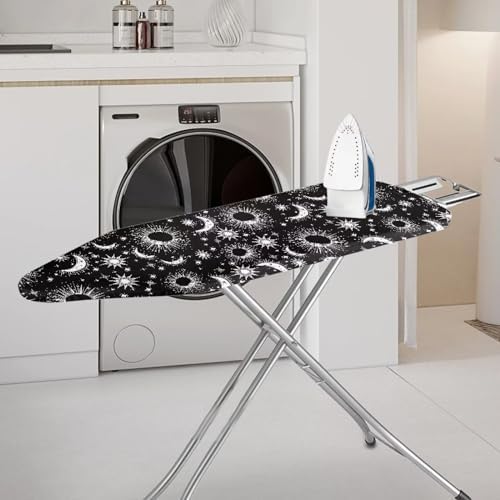 Stretchy Home Ironing Board Cover, Moon Sun Star Print Ironing Board Cover - Image 2