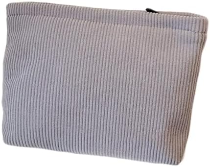 SxoSyo Corduroy Makeup Bags, Large Zipper Cosmetic Pouch by SxoSyo