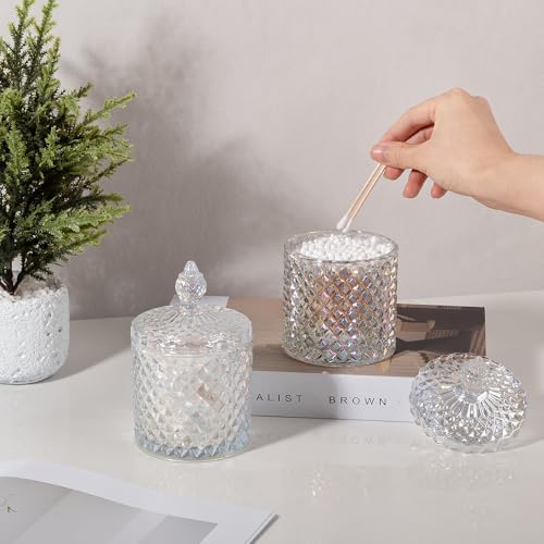 2 Pack Qtip Holder Apothecary Jars - Image 4