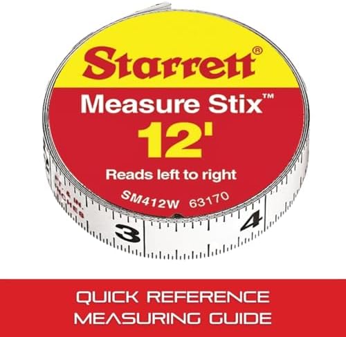 Starrett Tape Measure Stix, 1/2" x 144", S1 Style - Image 4