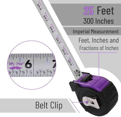 Mr. Pen- Retractable Tape Measure 25 ft, Easy Read - Image 3