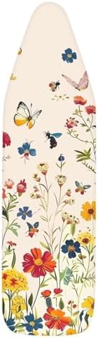 Retro Floral Butterfly Ironing Board Covers Standard Stylish Washable Ironing - Image 6