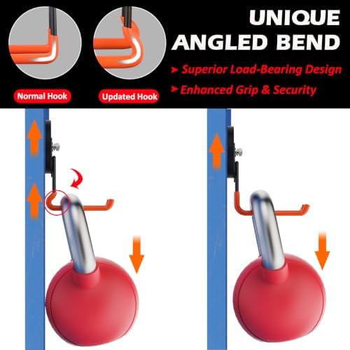 MUTUACTOR Updated 2PCS 40lbs Heavy Duty Magnetic Garage Storage Hooks - Image 4