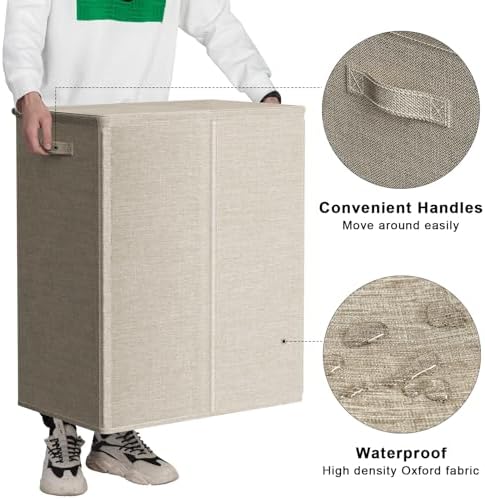 WOWLIVE 154L Double Laundry Hamper 2 Section - Image 6