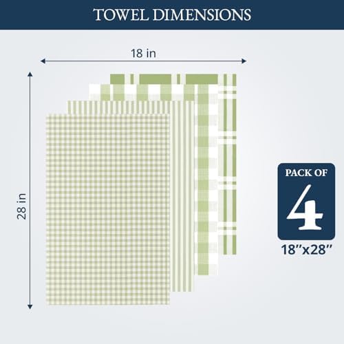 LANE LINEN Cotton Kitchen Towels Set, Quick-Drying Dish Towels - Image 3