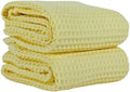 PÜSKÜL Natural 100% Turkish Cotton Waffle Bath Towels Set of 2, Extra-Large by P%C3%BCsk%C3%BClTextile