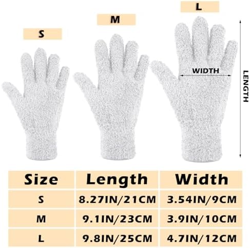 Patelai 3 Pairs Microfiber Dusting Gloves - Image 4