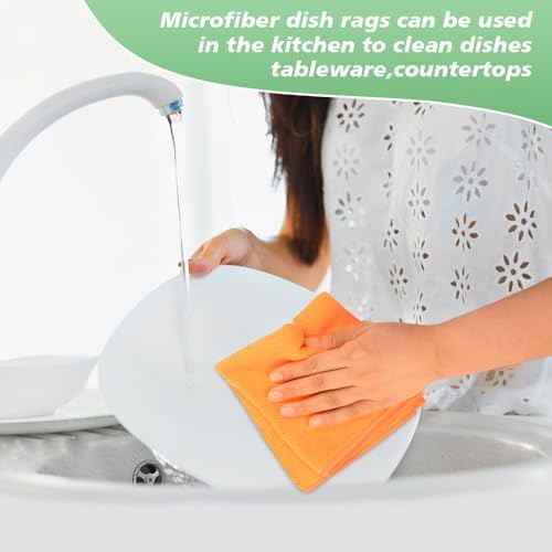 SINLAND Dish Cloth for Washing Dishes Kitchen Washcloth Cleaning Cloth - Image 5