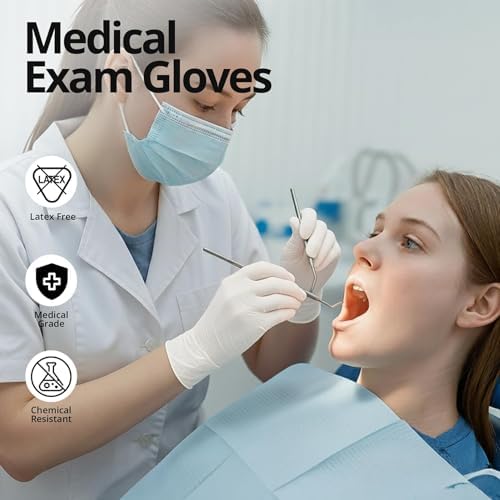 SwiftGrip Disposable Nitrile Exam Gloves, Box of 100, Cooking & Esthetician - Image 2