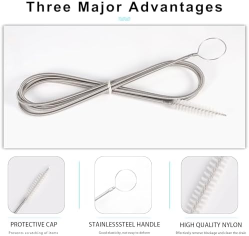 CiaraQ 11-Piece White Tube & Pipe Cleaning Brush Set - Image 2