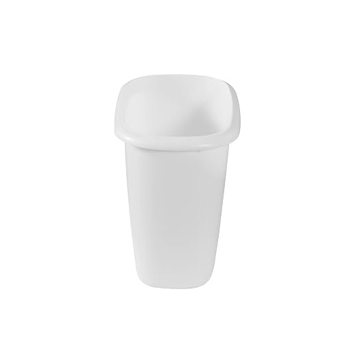 Rubbermaid Vanity Trash Can/Wastebasket 1.5-Gallons/6-Quarts White - Image 5