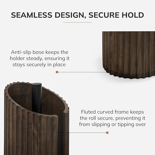 Anji Mountain Wooden Paper Towel Holder - Image 4