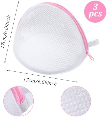 3 Pcs Bra Laundry Bags Bra Washing Bags Mesh Wash Bag - Image 2