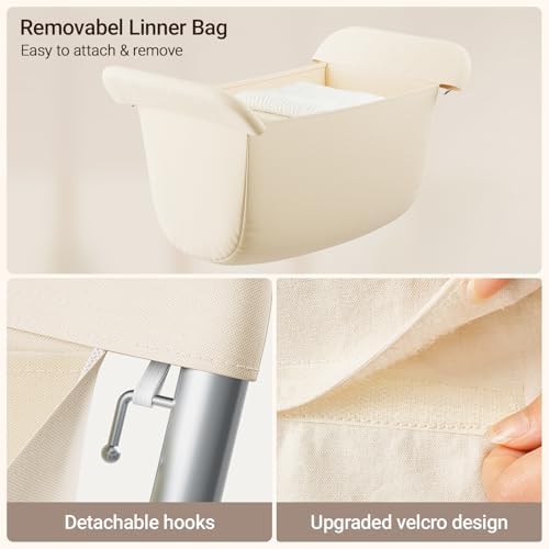 ELYKEN Laundry Basket with Wheels, Collapsible Laundry Hamper - Image 6