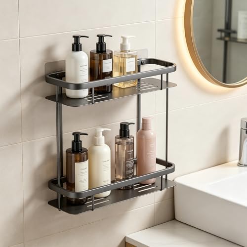 Corner Shower Caddy, 201 Stainless Steel Bathroom Shelf Organizer, Wall Mounted by Midodor