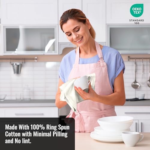 ROYALE LINENS Flour Sack Towels – 12 Pack 28x28 Inch Natural Kitchen Dish - Image 6