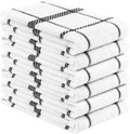 Homaxy Terry Stripe Kitchen Towels 18"x28", 6 Pack by Homaxy