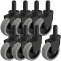 Mop Buckets Wheels Replacement 3 Inch Non-Marking TPR Castors Set of 8 by EUOKOK