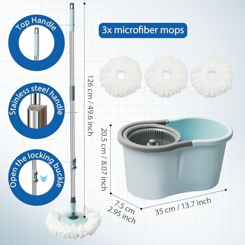 Spin Mop and Bucket, Mop and Bucket - Image 2